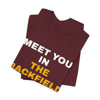 Thumbnail for Meet You In The Backfield — Football T-Shirt