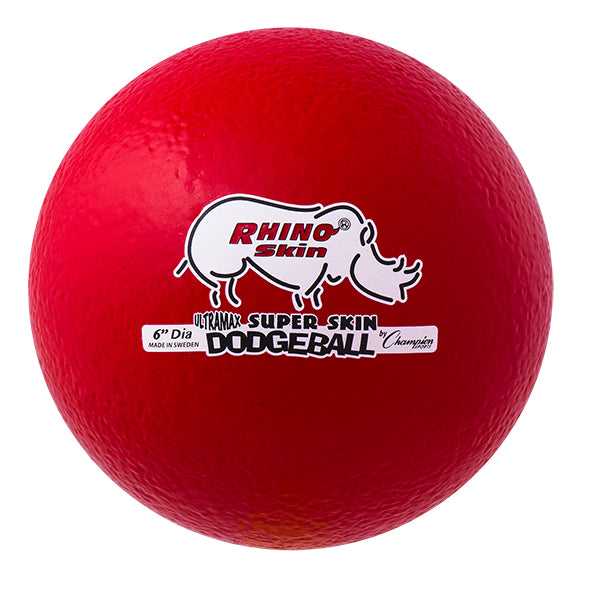 6" RHINO Skin Ultramax Dodgeball Red