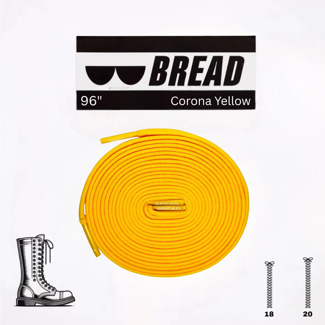 Bread No-Tie Elastic Shoelaces – Corona Yellow