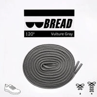 Thumbnail for Bread No-Tie Elastic Shoelaces – Vulture Gray
