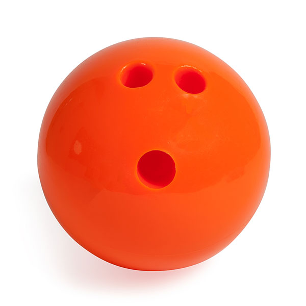 Rubberized Plastic Bowling Ball