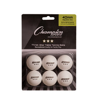 Thumbnail for 3-Star Tournament Table Tennis Balls, 6 Pack