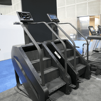 Thumbnail for Commercial Stair Climber - Stepmill - LED Screen - Muscle D Fitness - Durable - Black - Heart Rate Monitor