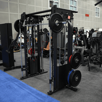 Thumbnail for Megatron Dual Adjustable Pulley / Smith Combo - Muscle D Fitness - Selectorized Weight Adjustment - Functional Pull-Up Bar - Dual Station