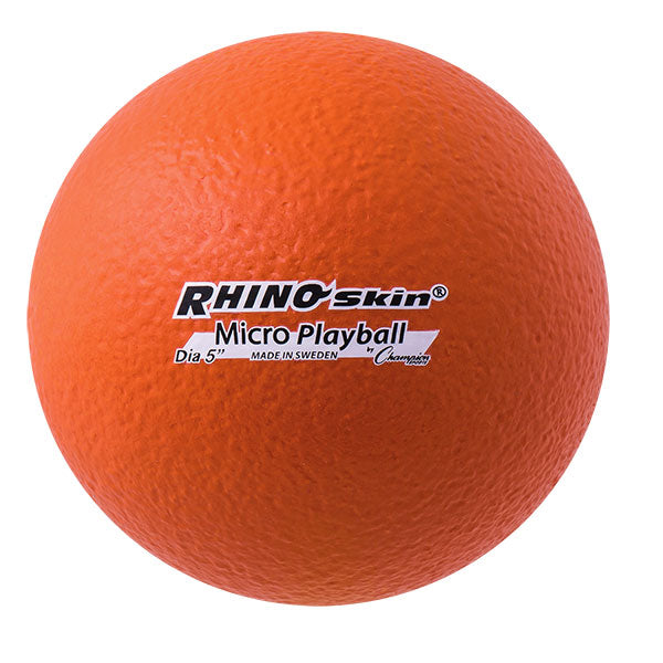 5" Rhino Skin Micro Playball, Orange