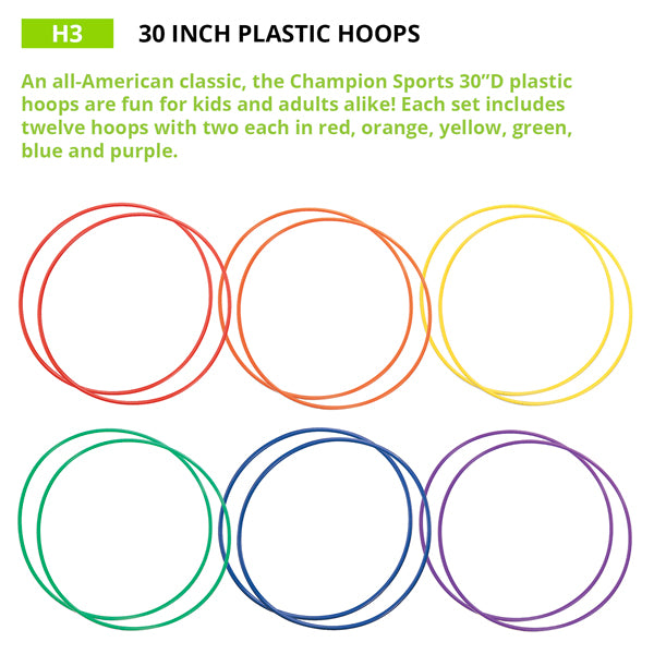 Plastic Hoops | 24, 30, & 36 Inches |