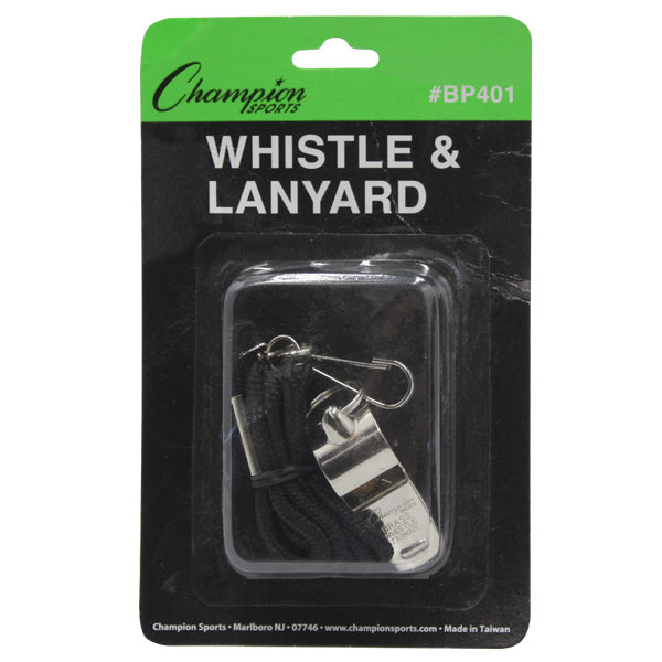 Metal Whistle And Lanyard