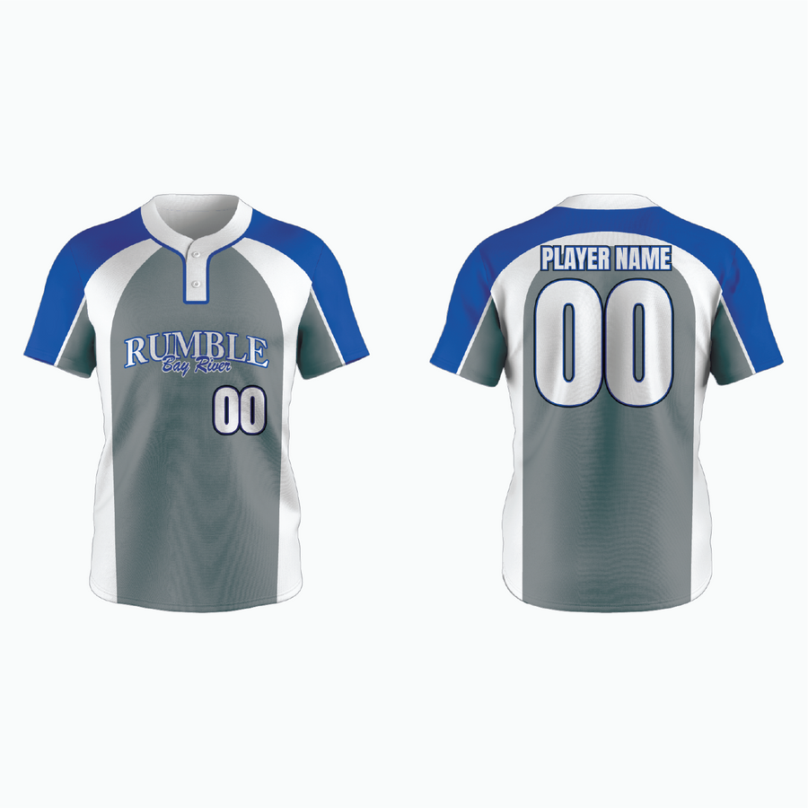 Pro 2-Button Drop V Placketed Baseball Jersey example 15