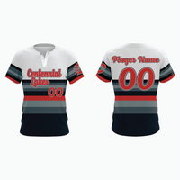 Thumbnail for Pro 2-Button Drop V Placketed Baseball Jersey example 12