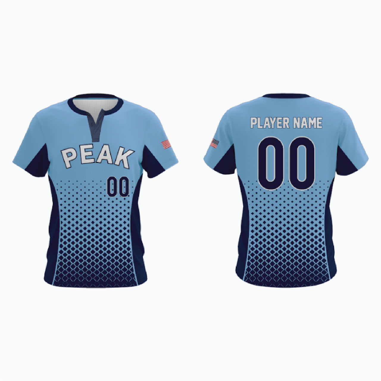 2-Button Baseball Jersey example 2