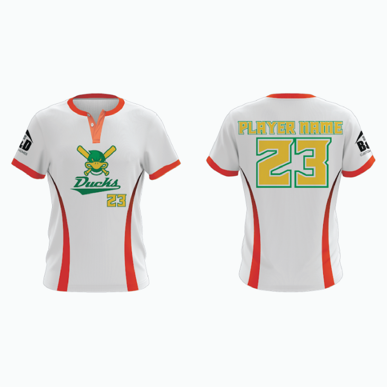 2-Button Baseball Jersey example 13