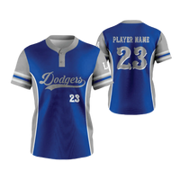 Thumbnail for Pro 2-Button Drop V Placketed Baseball Jersey