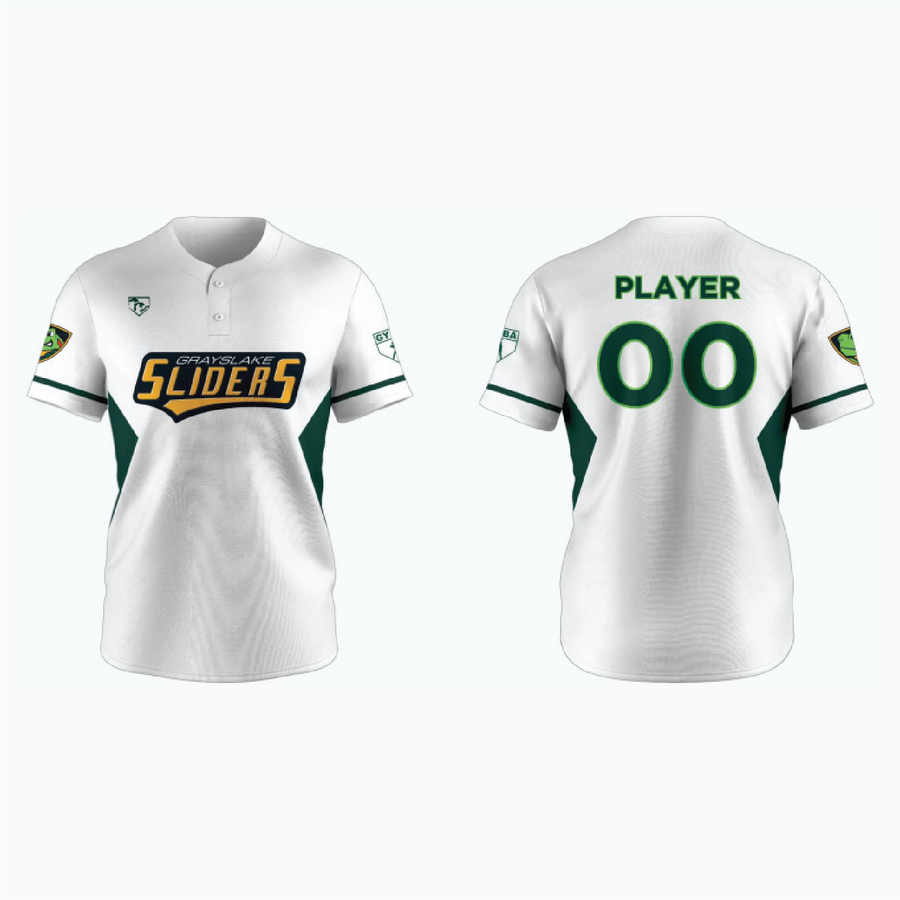 Pro 2-Button Drop V Placketed Baseball Jersey example 2
