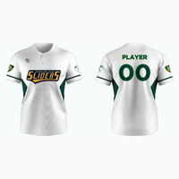 Thumbnail for Pro 2-Button Drop V Placketed Baseball Jersey example 2