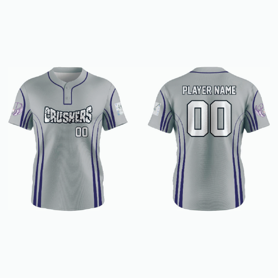 Pro 2-Button Drop V Placketed Baseball Jersey example 10