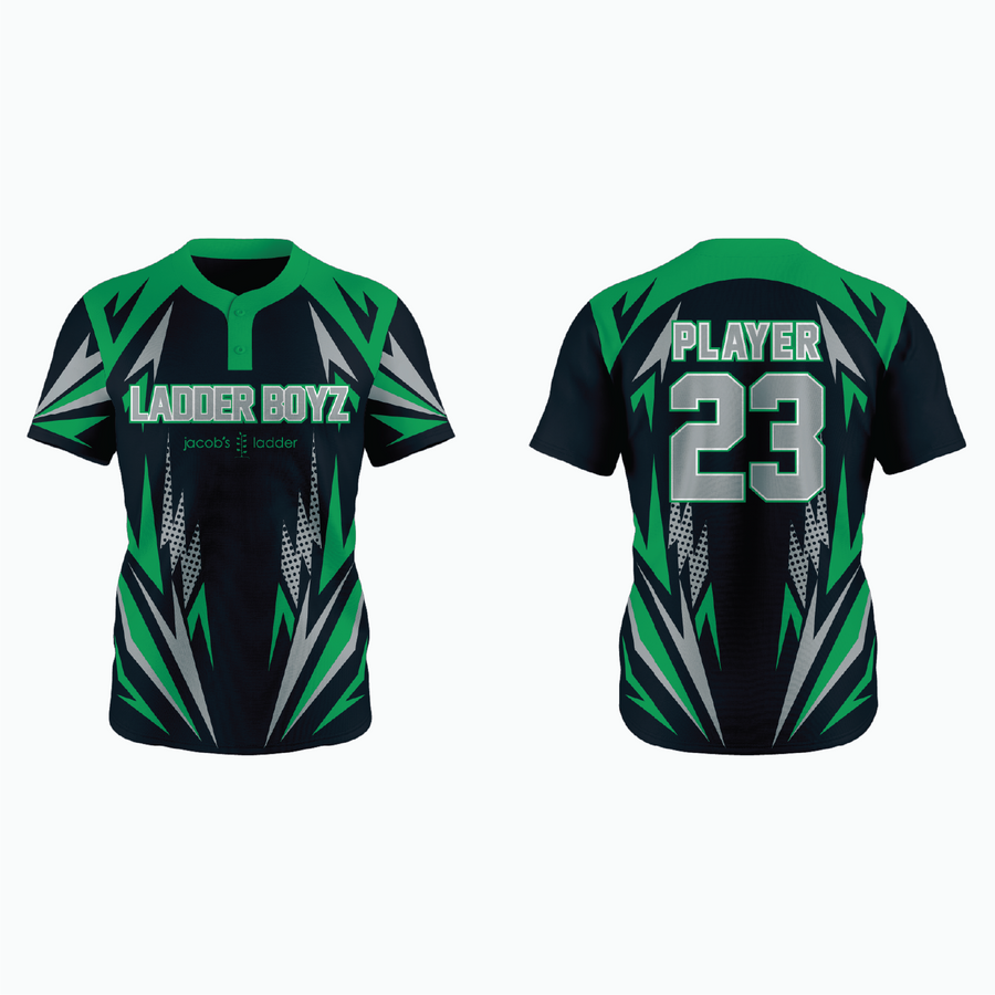 Pro 2-Button Drop V Placketed Baseball Jersey example 13
