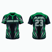 Thumbnail for Pro 2-Button Drop V Placketed Baseball Jersey example 13