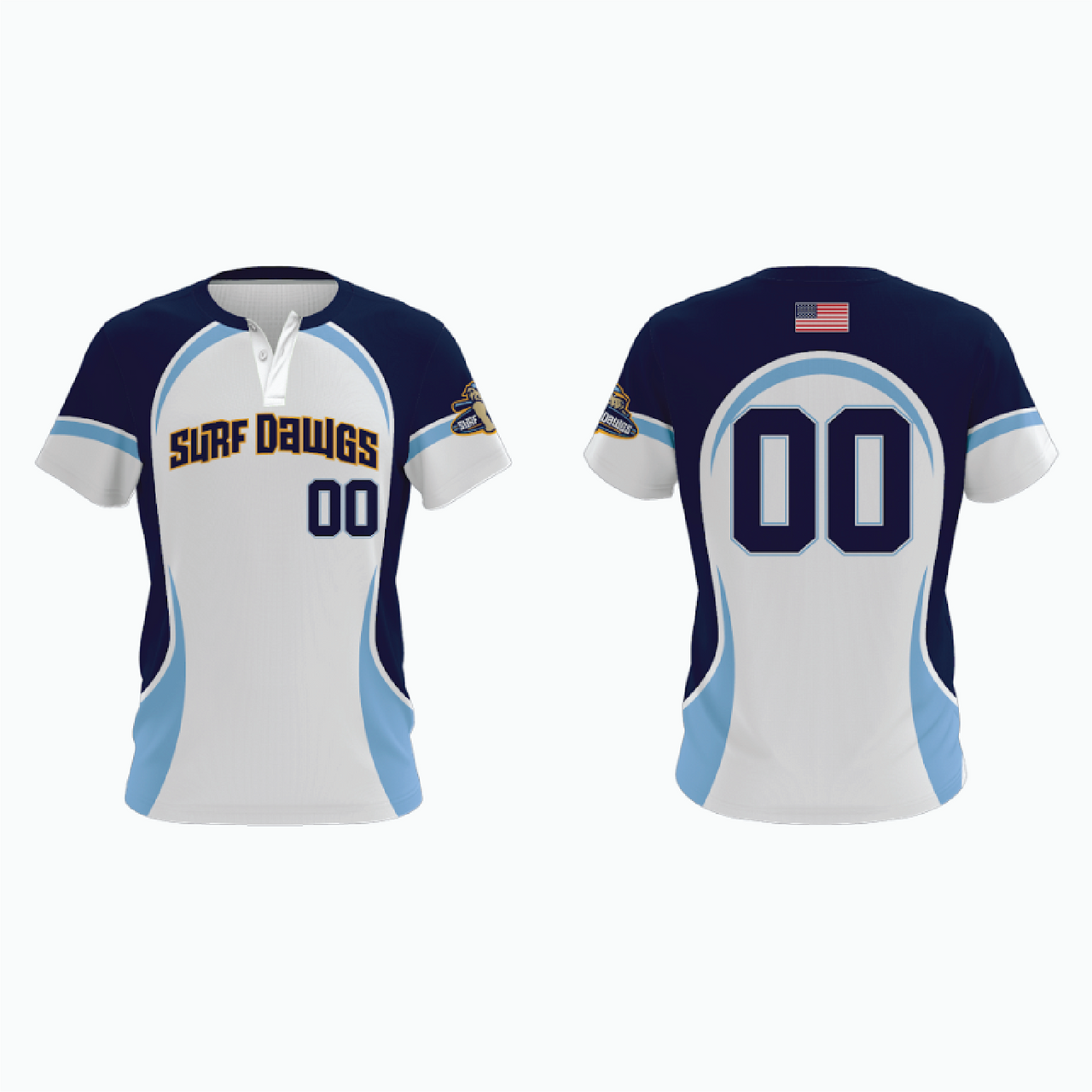 2-Button Baseball Jersey example 14