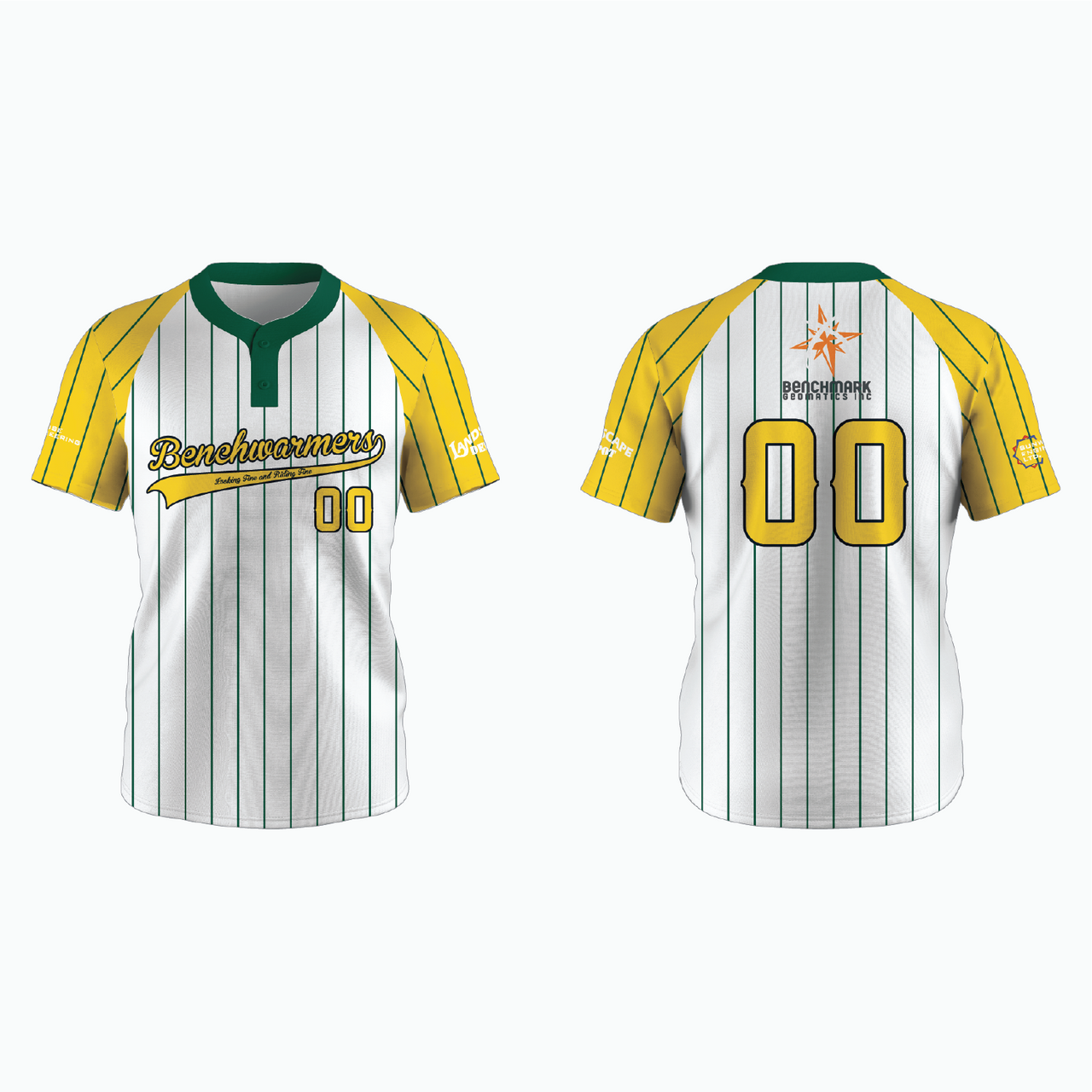 Pro 2-Button Drop V Placketed Baseball Jersey example 5