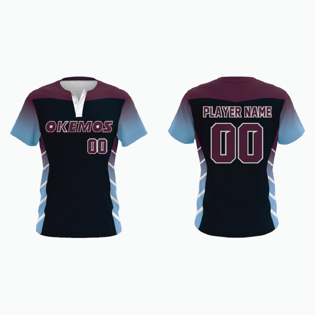 2-Button Baseball Jersey example 7