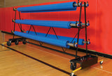 Premier mobile storage rack for gym floor cover