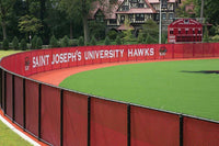 Thumbnail for Branded windscreen along the St. Joes outfield fence