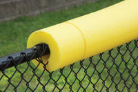 Thumbnail for Chain link fence top padding attached with zip ties