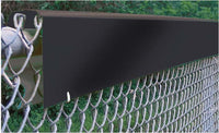Thumbnail for Chain link fence topper being secured with metal hog rings