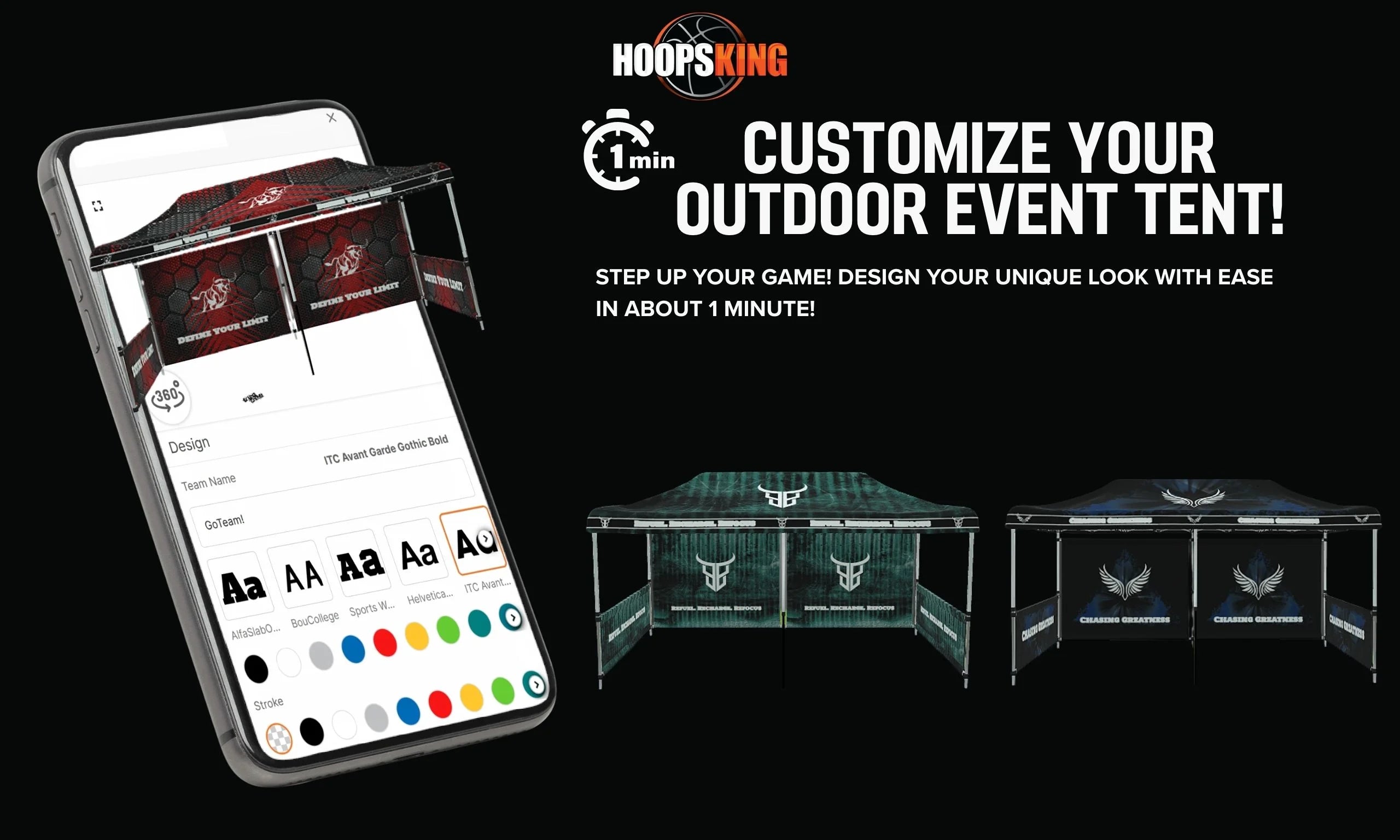 Hoopsking custom 32oz water bottle for athletes and coaches