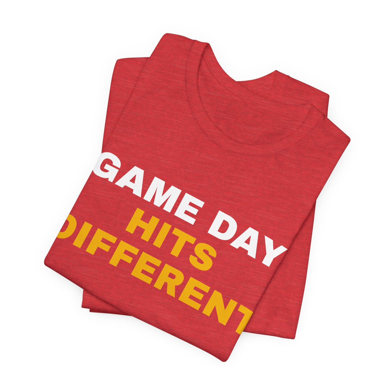 Game Day Hits Different — Football T-Shirt
