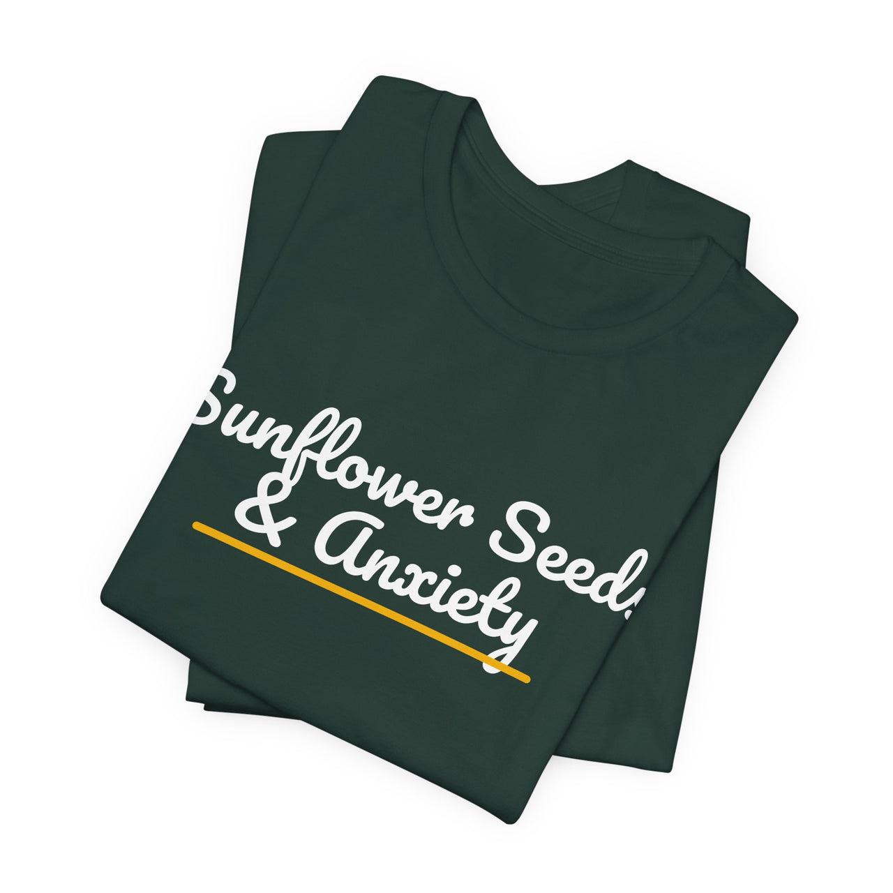 Sunflower Seeds & Anxiety — Baseball T-Shirt