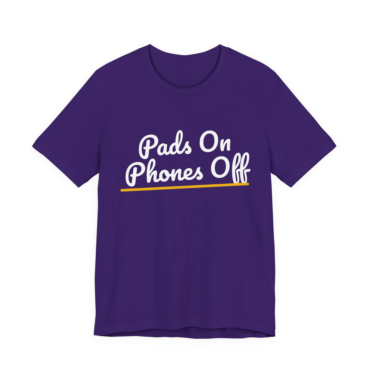 Pads On Phones Off — Football T-Shirt