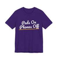 Thumbnail for Pads On Phones Off — Football T-Shirt