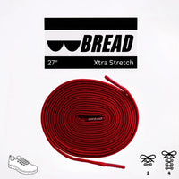 Thumbnail for Bread No-Tie Elastic Shoelaces – Bold Red