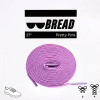 Thumbnail for Bread No-Tie Elastic Shoelaces – Pretty Pink