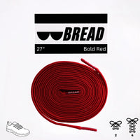 Thumbnail for Bread No-Tie Elastic Shoelaces – Bold Red