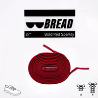 Thumbnail for Bread No-Tie Elastic Shoelaces – Bold Red