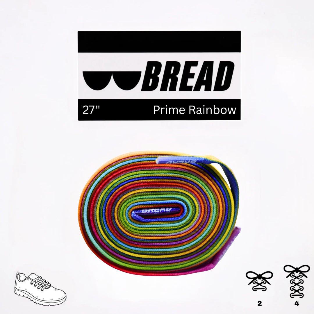 Bread No-Tie Elastic Shoelaces – Prime Rainbow