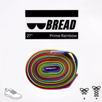 Thumbnail for Bread No-Tie Elastic Shoelaces – Prime Rainbow