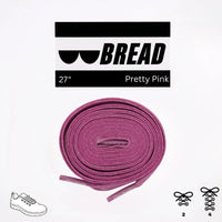 Thumbnail for Bread No-Tie Elastic Shoelaces – Pretty Pink