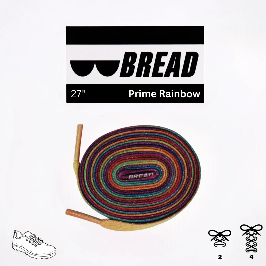 Bread No-Tie Elastic Shoelaces – Prime Rainbow