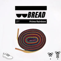 Thumbnail for Bread No-Tie Elastic Shoelaces – Prime Rainbow