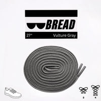 Thumbnail for Bread No-Tie Elastic Shoelaces – Vulture Gray
