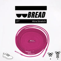 Thumbnail for Bread No-Tie Elastic Shoelaces – Pretty Pink