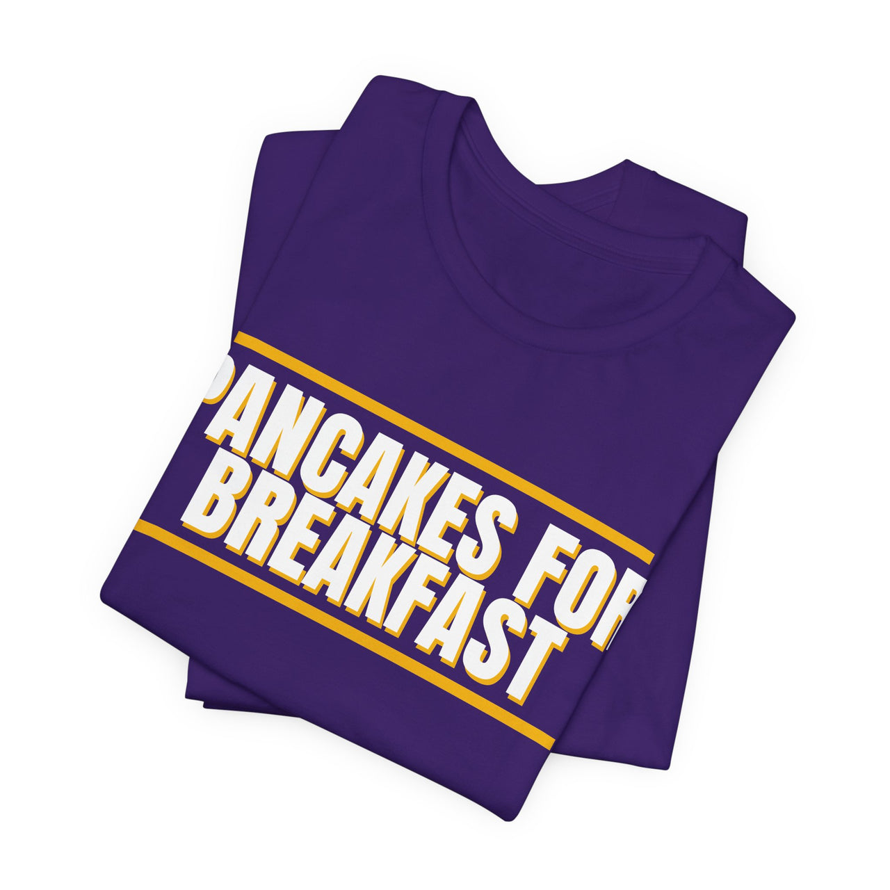 Pancakes For Breakfast — Football T-Shirt
