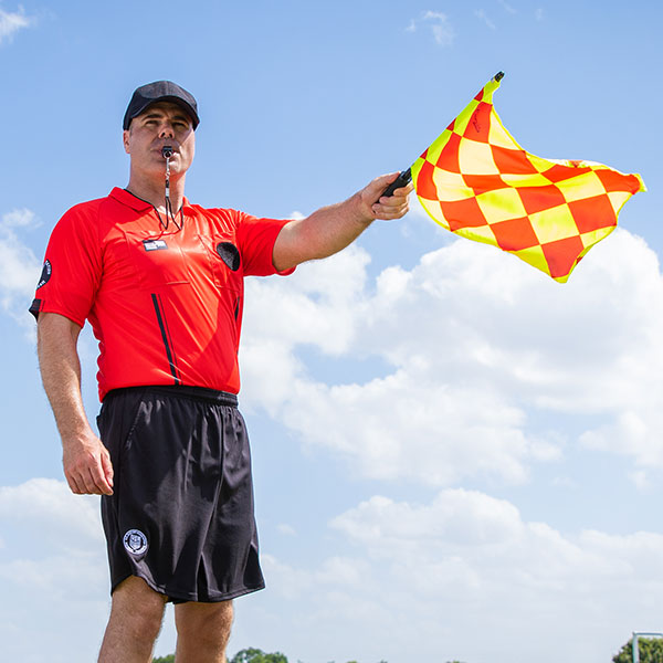 DIAMOND PATTERNED LINESMAN'S FLAG HoopsKing