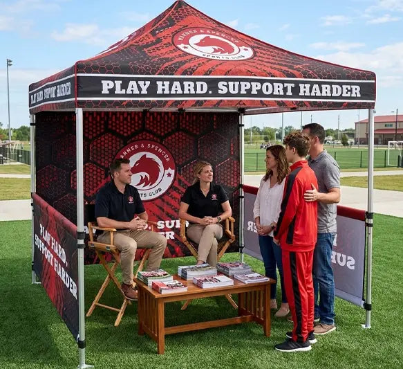 Custom Outdoor Event Tent – Weather-Resistant 600D Fabric with Sturdy Aluminum Frame