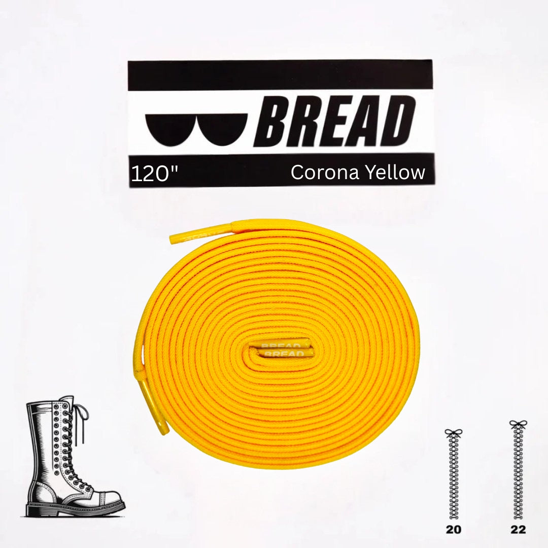 Bread No-Tie Elastic Shoelaces – Corona Yellow