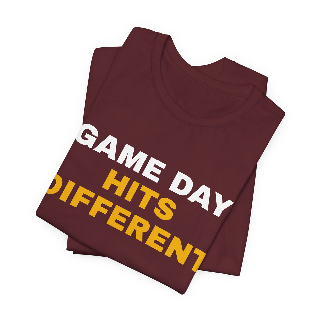 Game Day Hits Different — Football T-Shirt