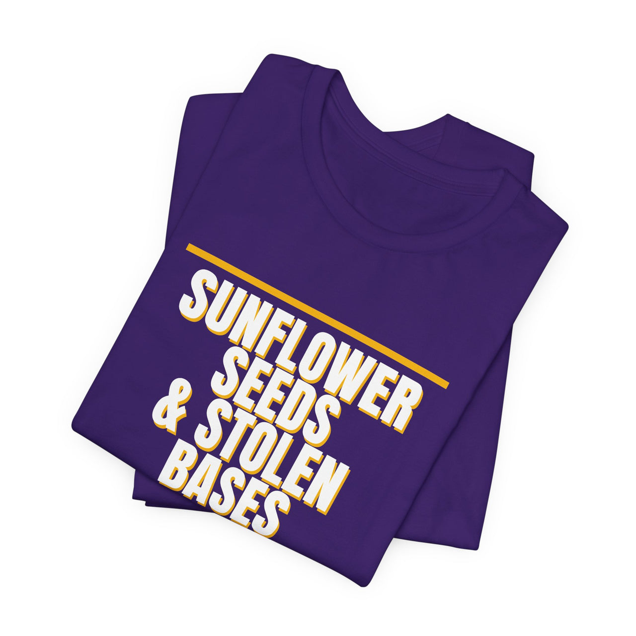 Sunflower Seeds & Stolen Bases — Baseball T-Shirt